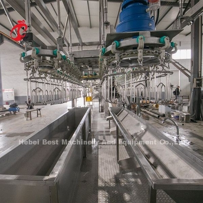 System przetwarzania brojlerów 220 V 4 kW, sprzęt do uboju kurczaków Ss 304 Doris